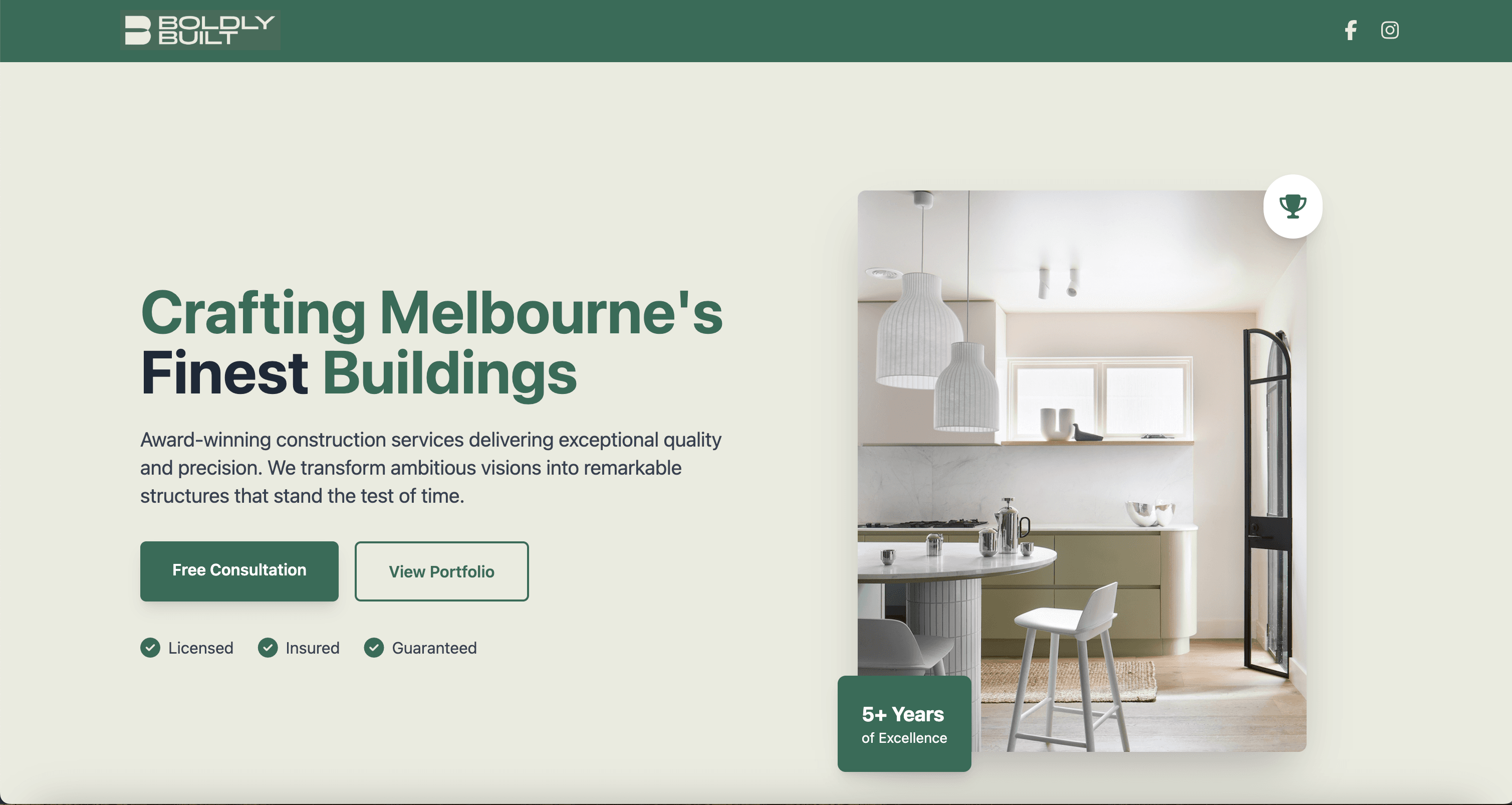 Refreshed website example 6
