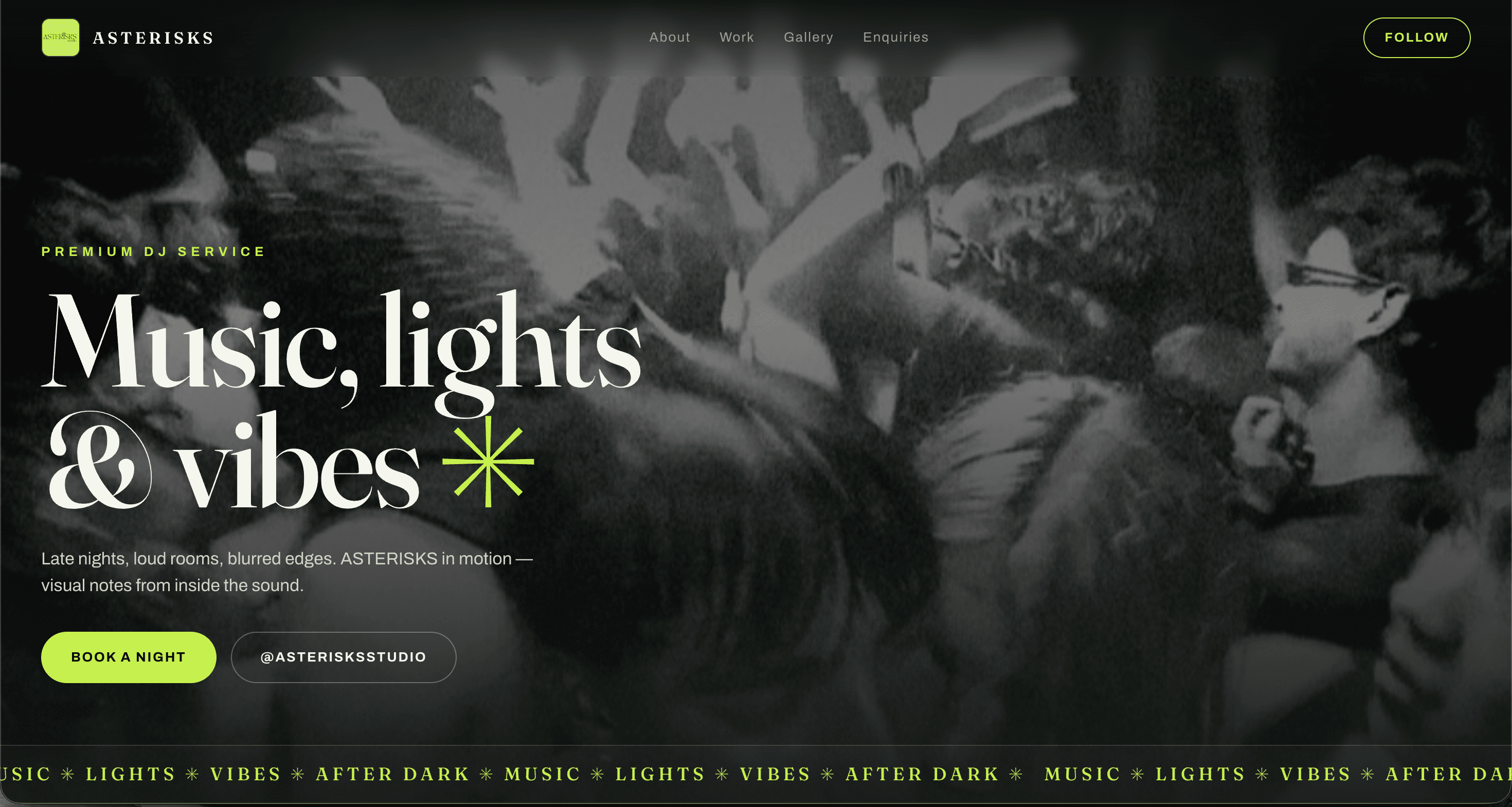 Published website generated from the Asterisks Studio workflow